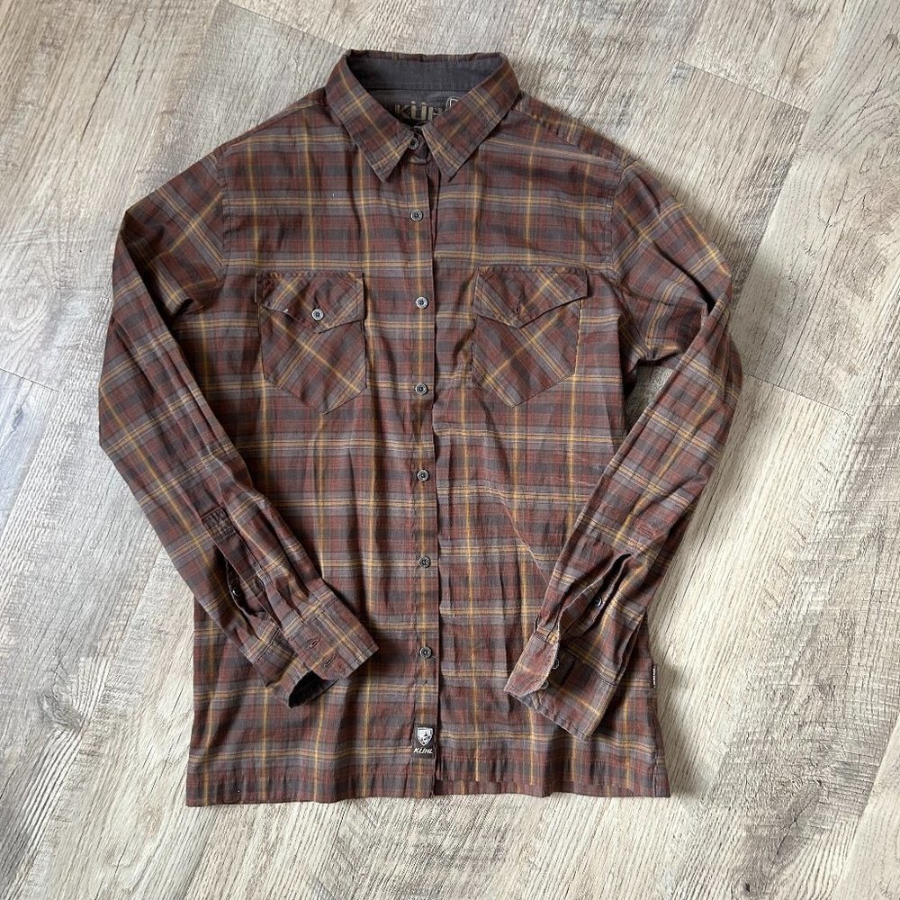 Light Kuhl Brand Men's Plaid Button Up